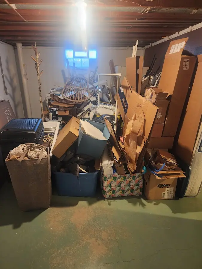 Roll-off dumpster container at job site for 2 Yard Dumpster Rental in Benicia